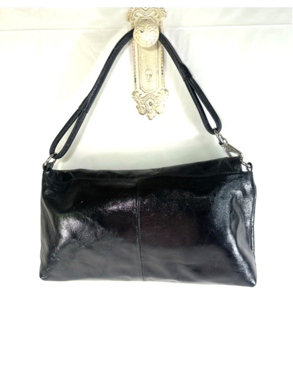Donald J Pliner Black Leather Bag Purse - Picture 2 of 15